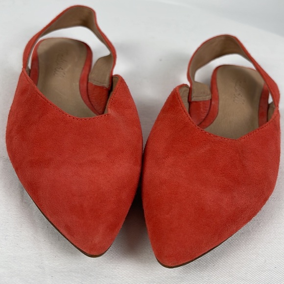 Madewell The Ava Slingback Flat in Coral Suede - Picture 8 of 8